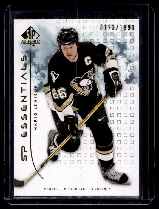 2009-10 Upper Deck SP Authentic - SP Essentials - Mario Lemieux #128 /1999