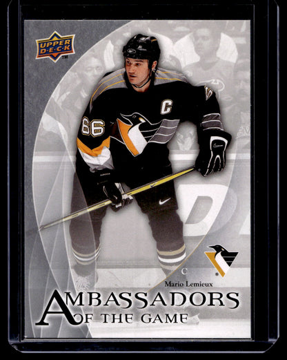 2010-11 Upper Deck - Ambassadors of the Game - Mario Lemieux #AG-27