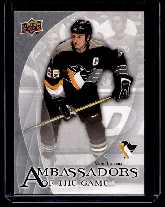 2010-11 Upper Deck - Ambassadors of the Game - Mario Lemieux #AG-27