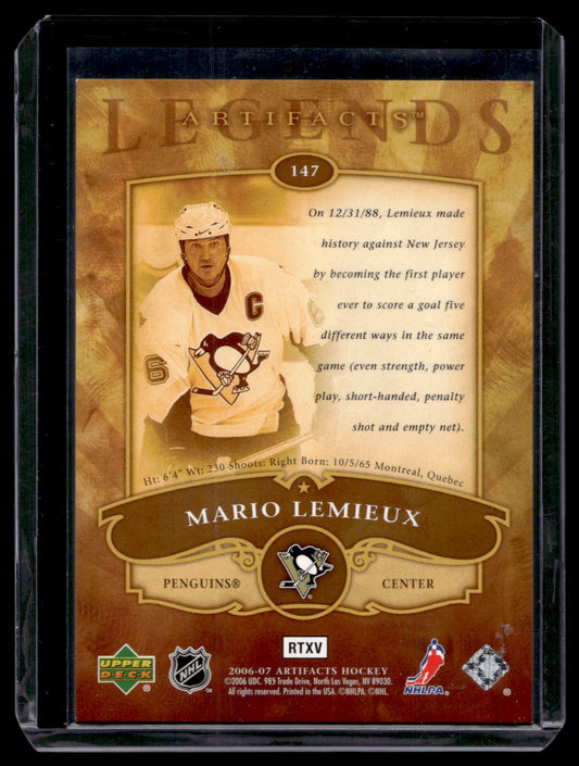 2006-07 Upper Deck Artifacts - Mario Lemieux #147 /999