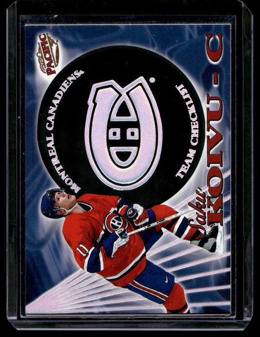 1998-99 Pacific - Team Checklist - Saku Koivu #13