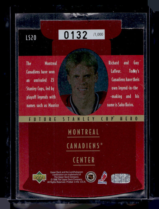 1996-97 Upper Deck - Lord Stanley's Heroes - Semifinals - Saku Koivu #LS20 /1000