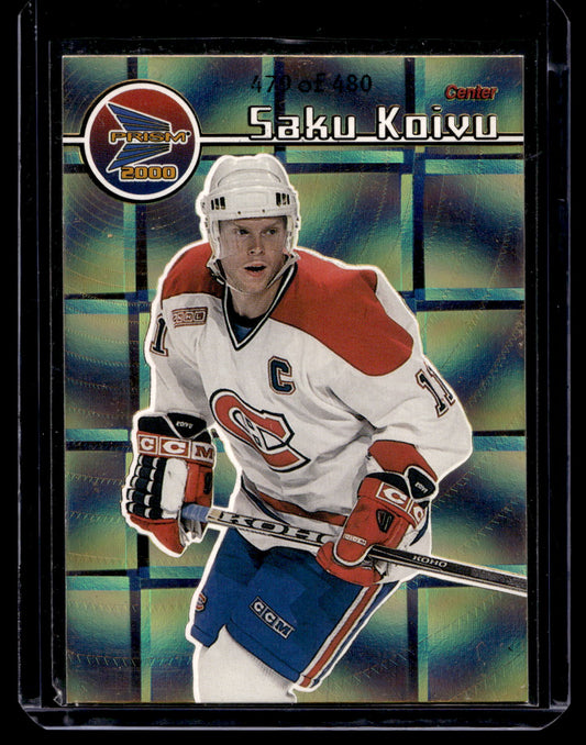 1999-00 Pacific Prism - Holographic Gold - Saku Koivu #72 /480