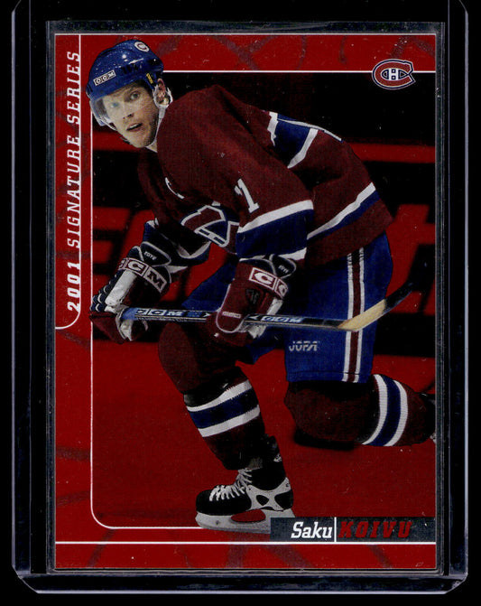 2000-01 In the Game Be A Player Signature Series - Ruby - Saku Koivu #91 /200