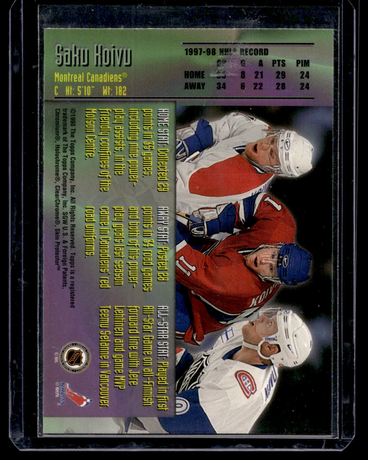 1998-99 Topps - Mystery Finest - Silver - Saku Koivu #M18