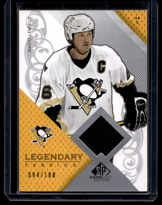 2007-08 Upper Deck SP Game Used Edition - Legendary Fabrics - Mario Lemieux #LF-ML /100
