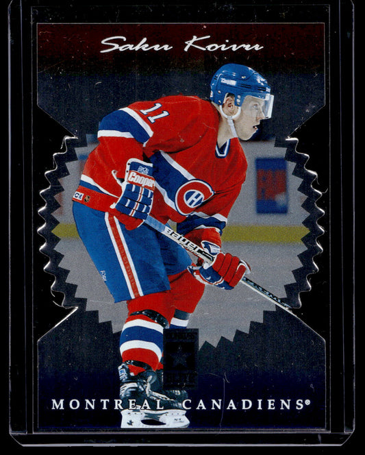 1996-97 Donruss Elite - Die-Cut Stars - Saku Koivu #80
