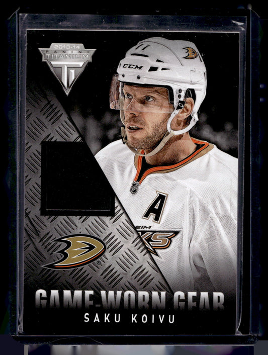 2013-14 Panini Titanium - Game-Worn Gear - Saku Koivu #GG-SK