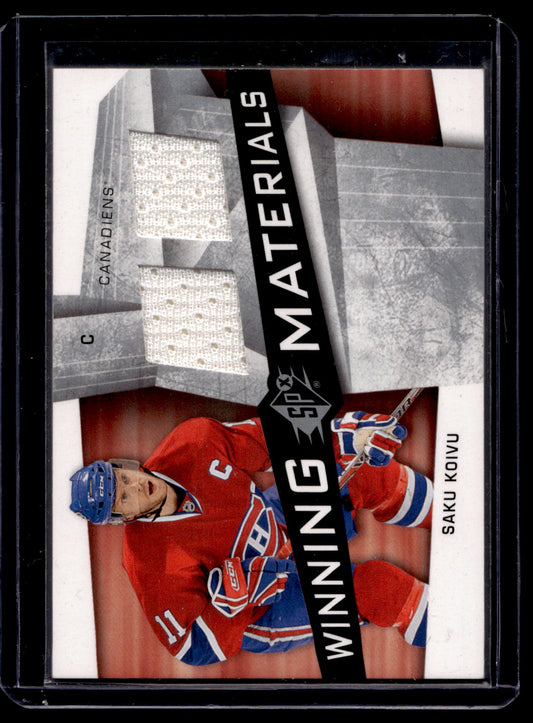 2008-09 Upper Deck SPx - Winning Materials - Saku Koivu #WM-SK