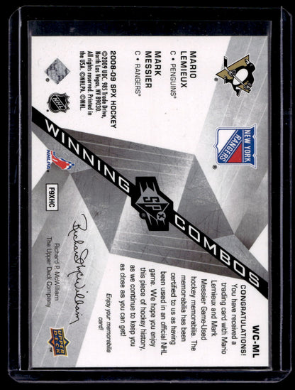 2008-09 Upper Deck SPx - Winning Combos - Mario Lemieux / Mark Messier #WC-ML