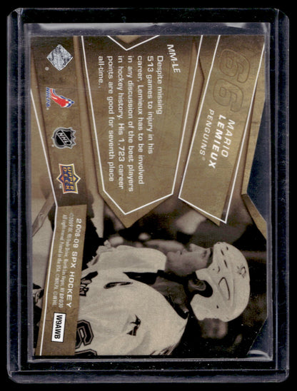 2008-09 Upper Deck SPx - Memorable Moments - Mario Lemieux #MM-LE