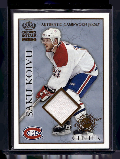 2003-04 Pacific Crown Royale - Authentic Game-Worn Jerseys - Saku Koivu #13 /625