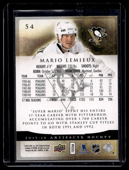 2013-14 Upper Deck Artifacts - Mario Lemieux #54
