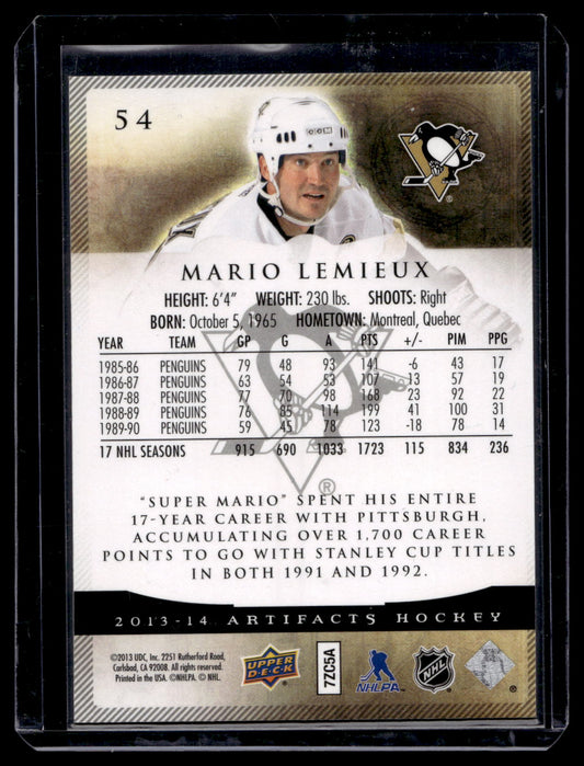 2013-14 Upper Deck Artifacts - Mario Lemieux #54