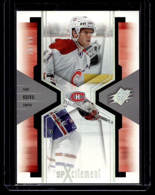 2006-07 Upper Deck SPx - SPXcitement - Spectrum - Saku Koivu #X55 /99