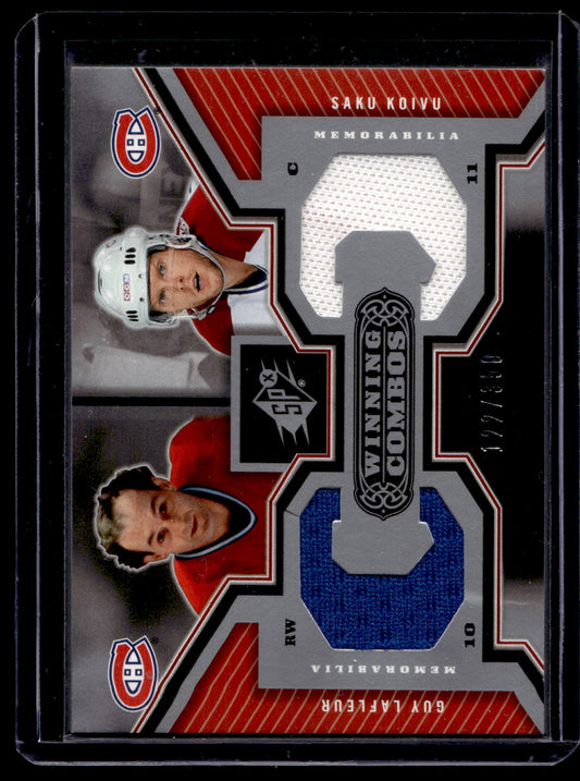 2005-06 Upper Deck SPx - Winning Combos - Guy Lafleur / Saku Koivu #WC-LK /350