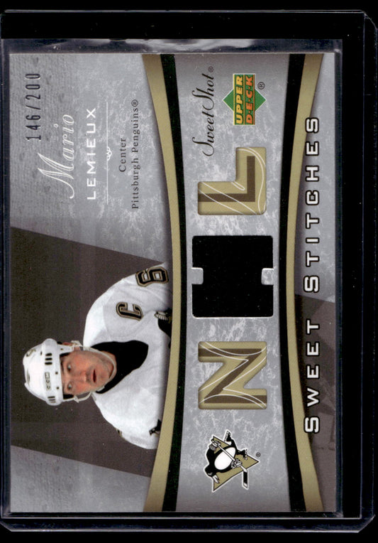 2006-07 Upper Deck Sweet Shot - Sweet Stitches - Mario Lemieux #SS-ML /200
